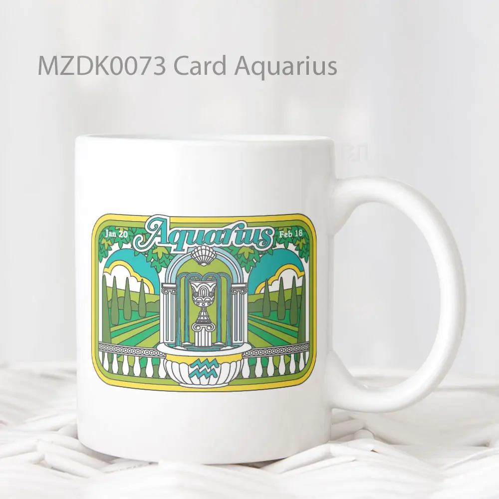 Card Aquarius Zodiak Mug