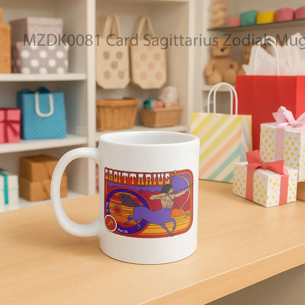 Card Sagittarius Zodiak Mug - Sudut 2
