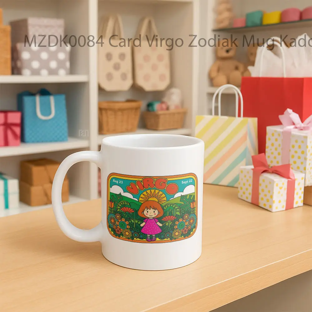 Card Virgo Zodiak Mug - Sudut 2