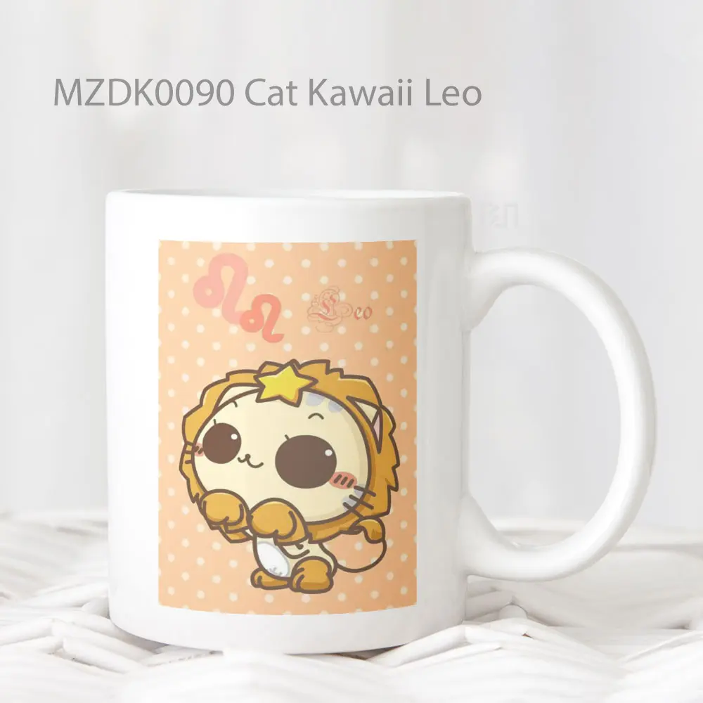 Cat Kawaii Leo Zodiak Mug