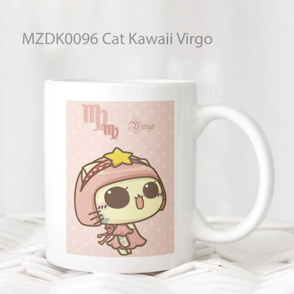 Cat Kawaii Virgo Zodiak Mug