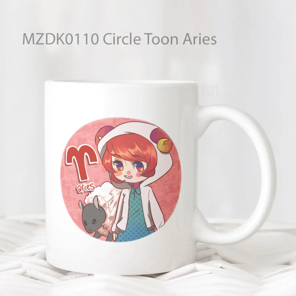 Circle Toon Aries Zodiak Mug