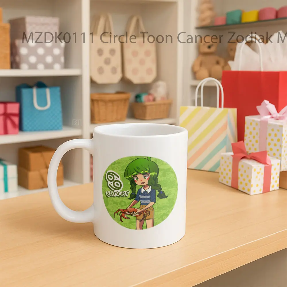 Circle Toon Cancer Zodiak Mug - Sudut 2