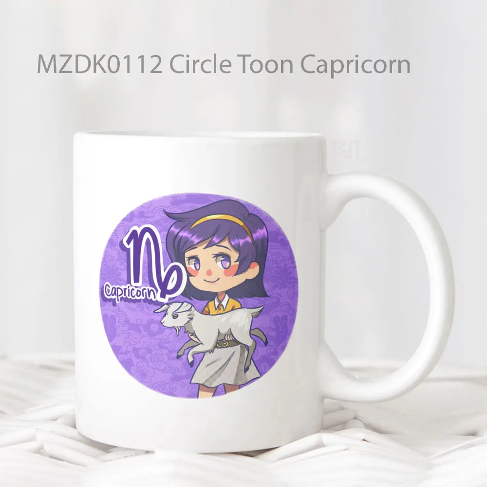 Circle Toon Capricorn Zodiak Mug