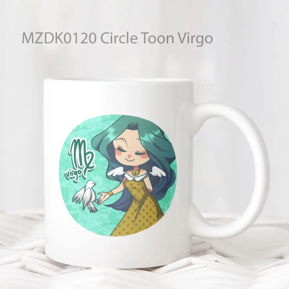 Circle Toon Virgo Zodiak Mug