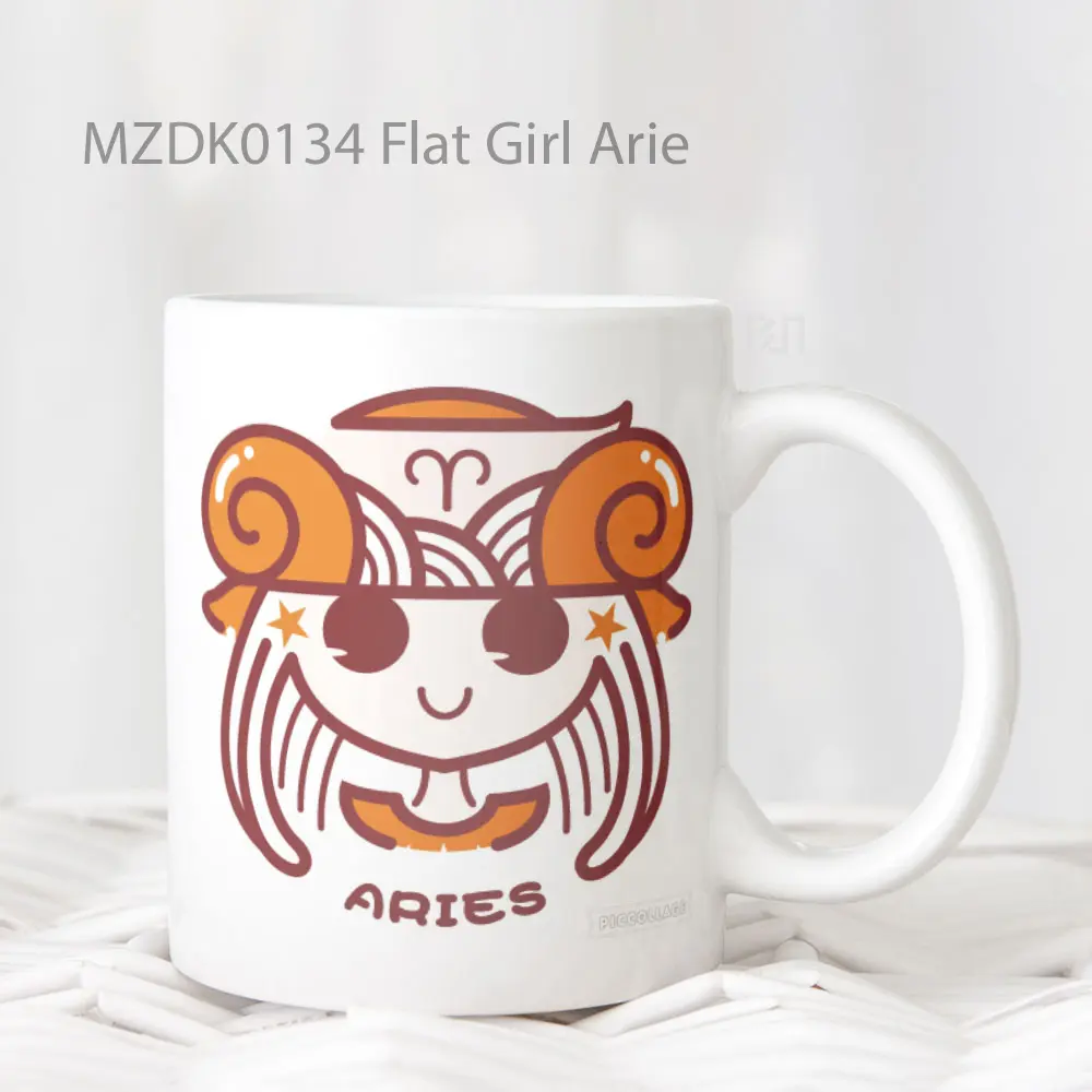 Flat Girl Arie Zodiak Mug