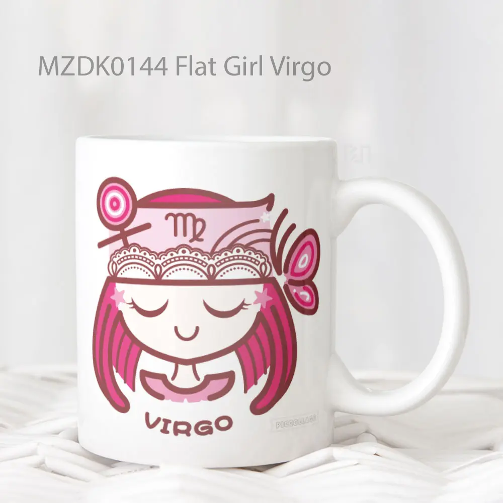 Flat Girl Virgo Zodiak Mug