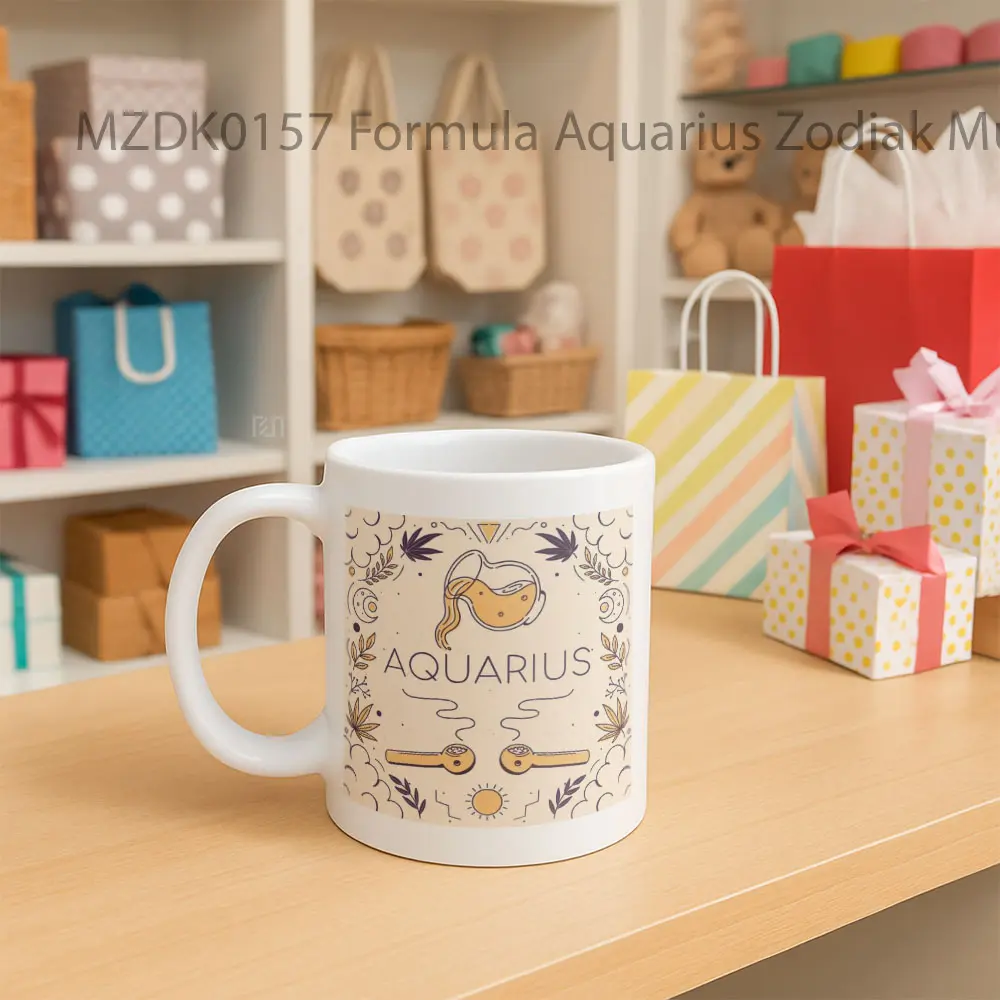 Formula Aquarius Zodiak Mug - Sudut 2