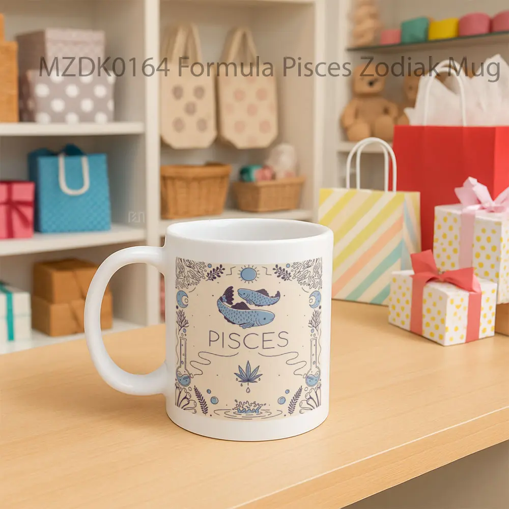 Formula Pisces Zodiak Mug - Sudut 2