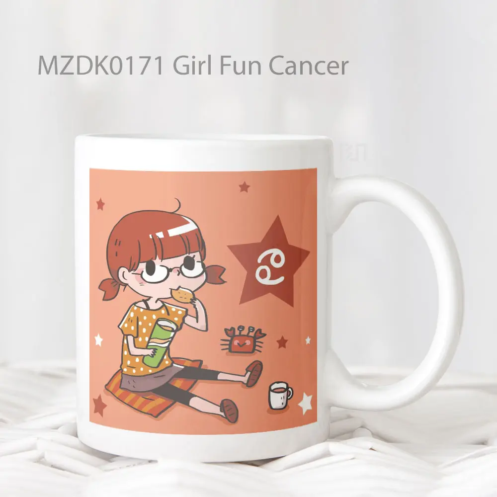 Mug Keramik Premium SNI - Girl Fun Cancer Zodiak Mug