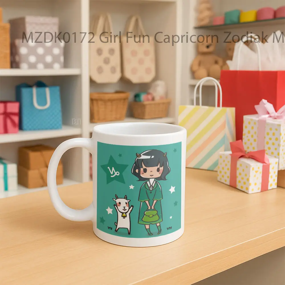 Girl Fun Capricorn Zodiak Mug - Sudut 2
