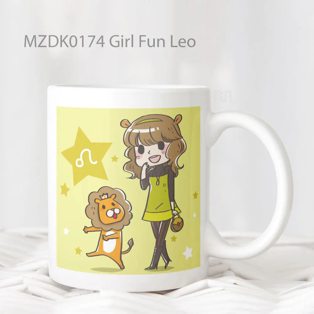 Mug Keramik Premium SNI - Girl Fun Leo Zodiak Mug