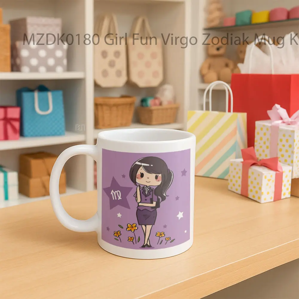 Girl Fun Virgo Zodiak Mug - Sudut 2