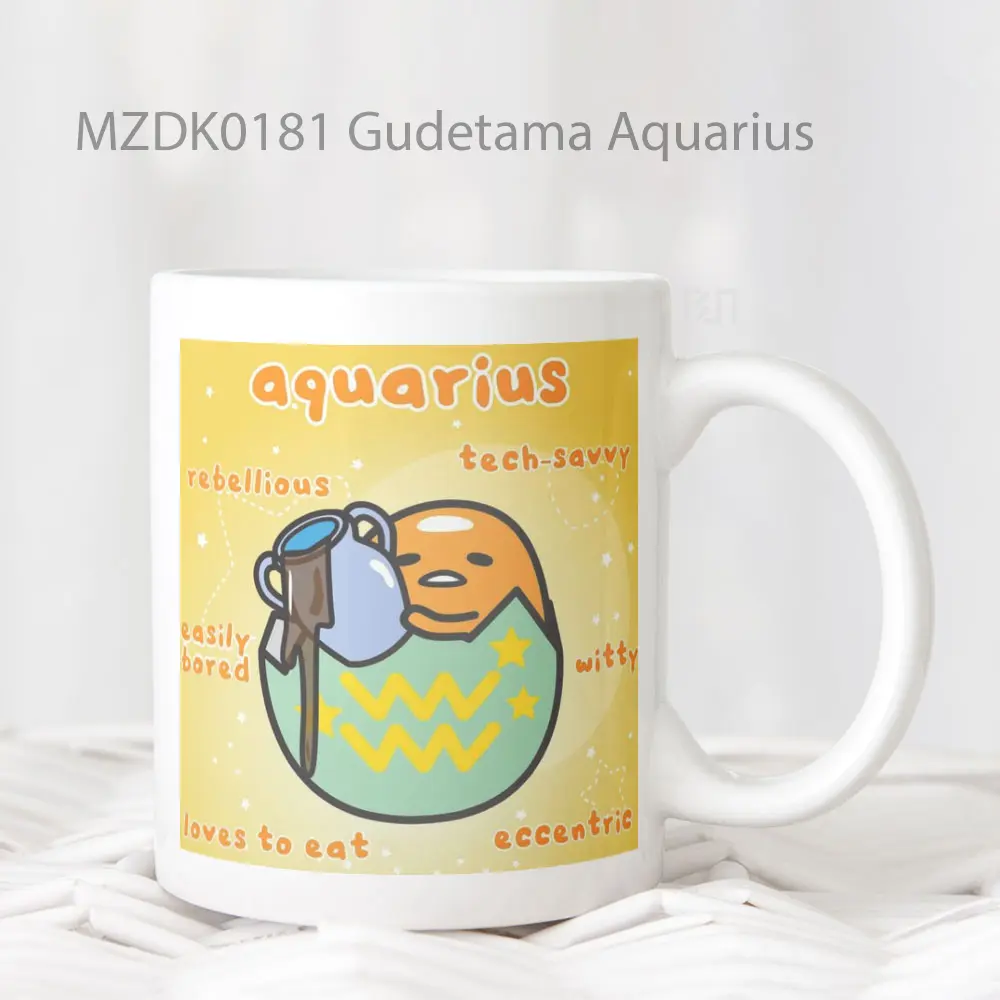 Gudetama Aquarius Zodiak Mug