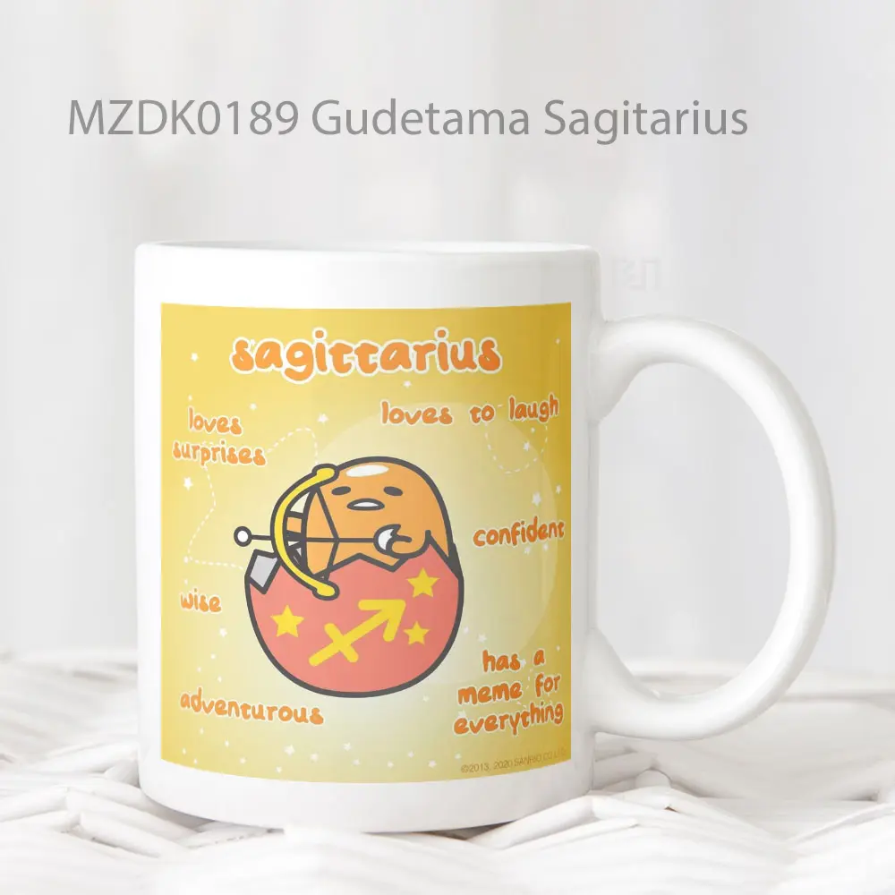 Gudetama Sagitarius Zodiak Mug