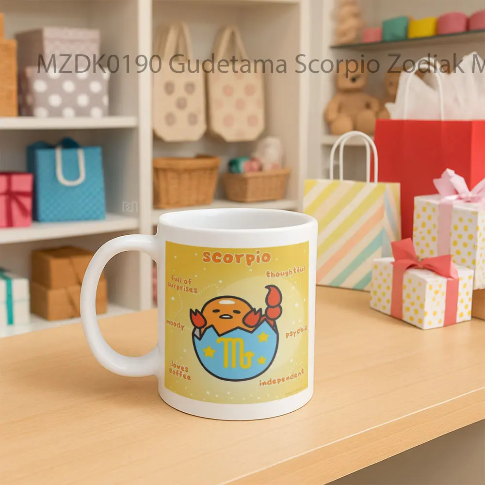 Gudetama Scorpio Zodiak Mug - Sudut 2