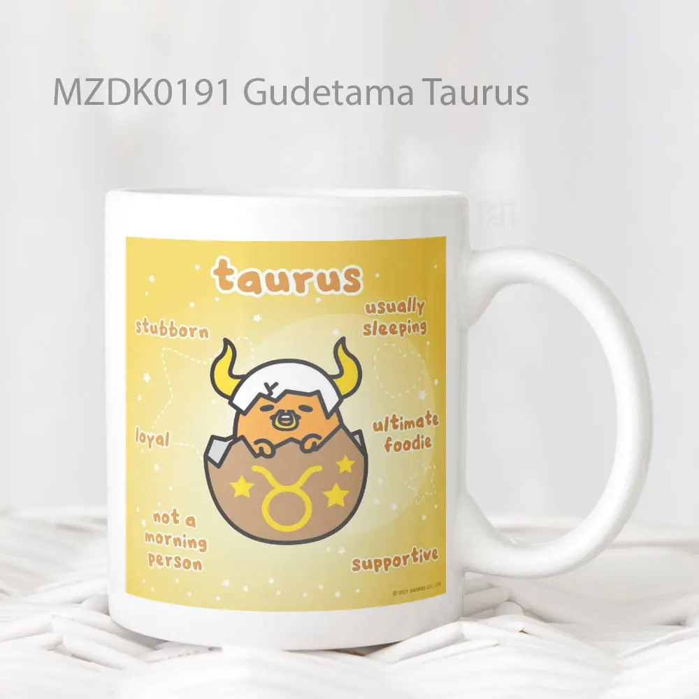 Gudetama Taurus Zodiak Mug