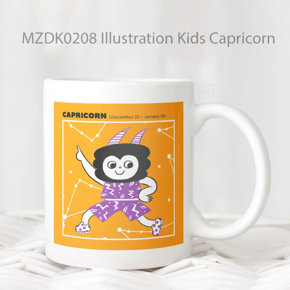 Illustration Kids Capricorn Zodiak Mug