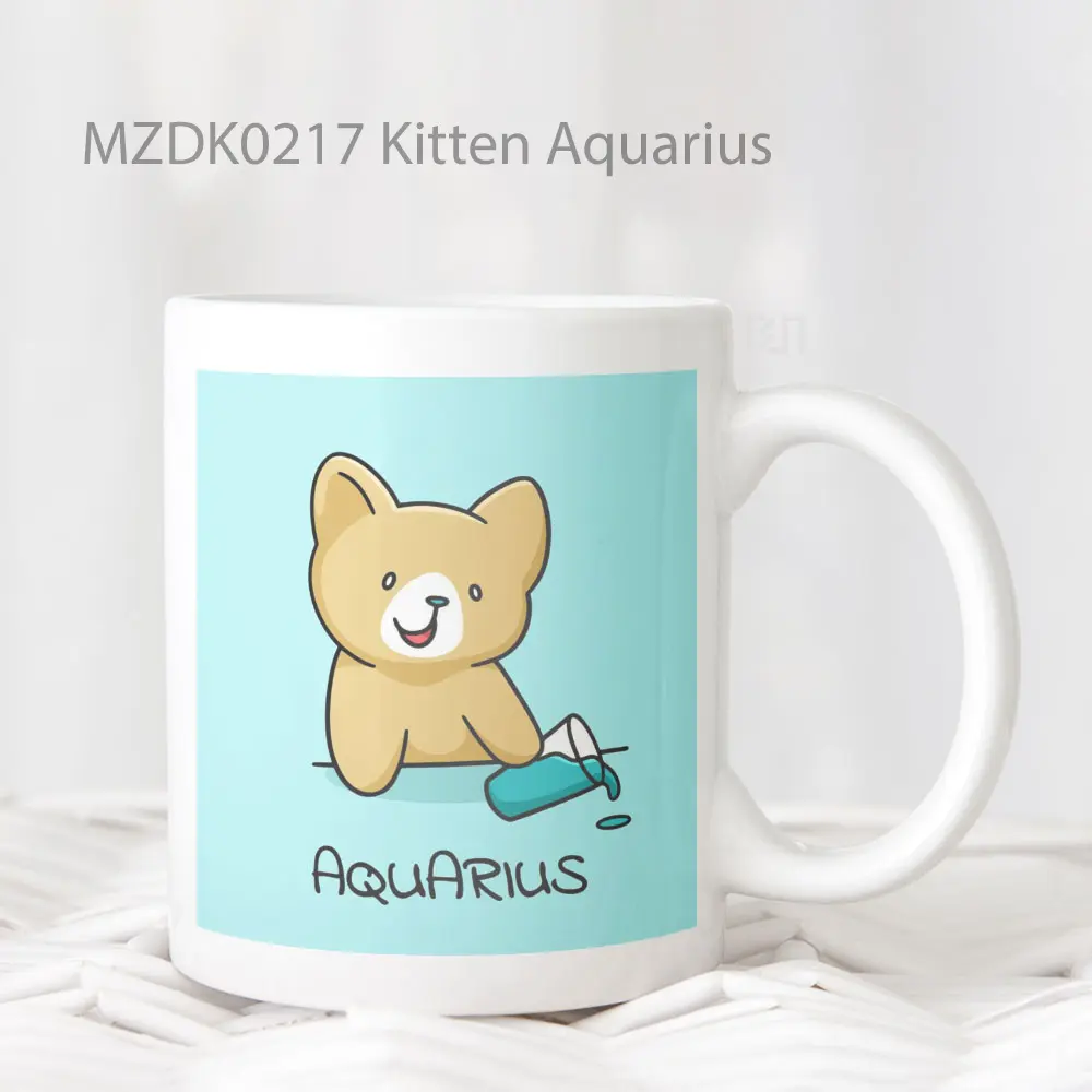 Kitten Aquarius Zodiak Mug