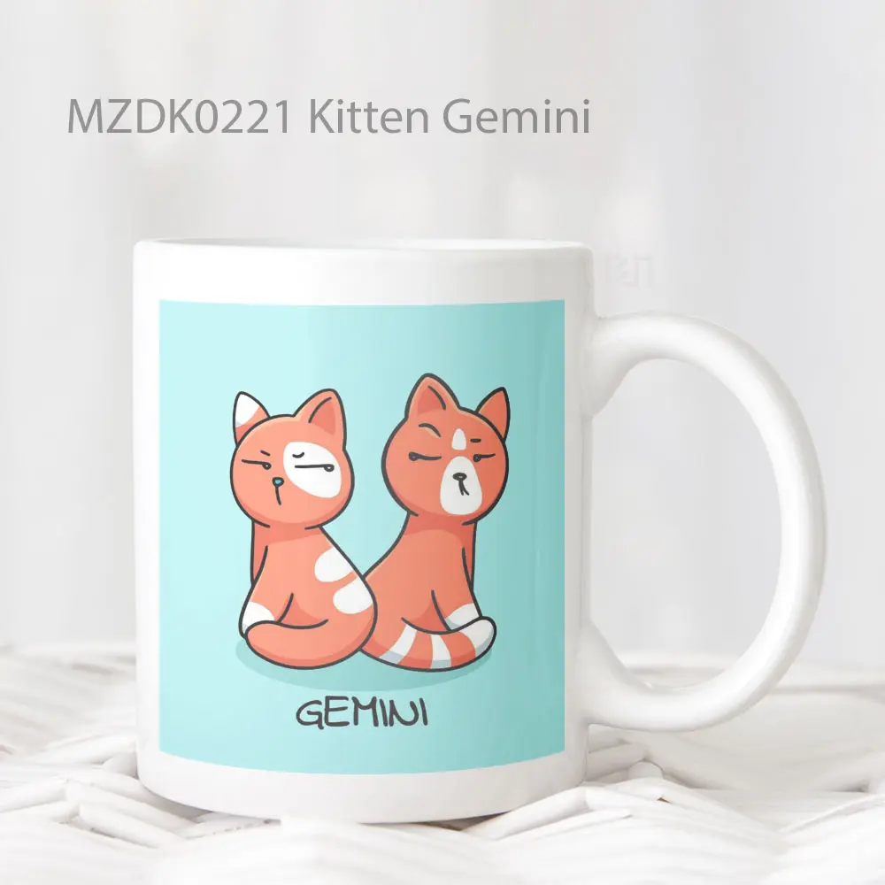 Kitten Gemini Zodiak Mug