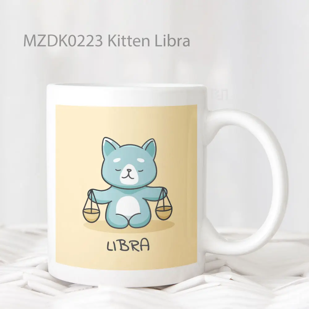 Kitten Libra Zodiak Mug