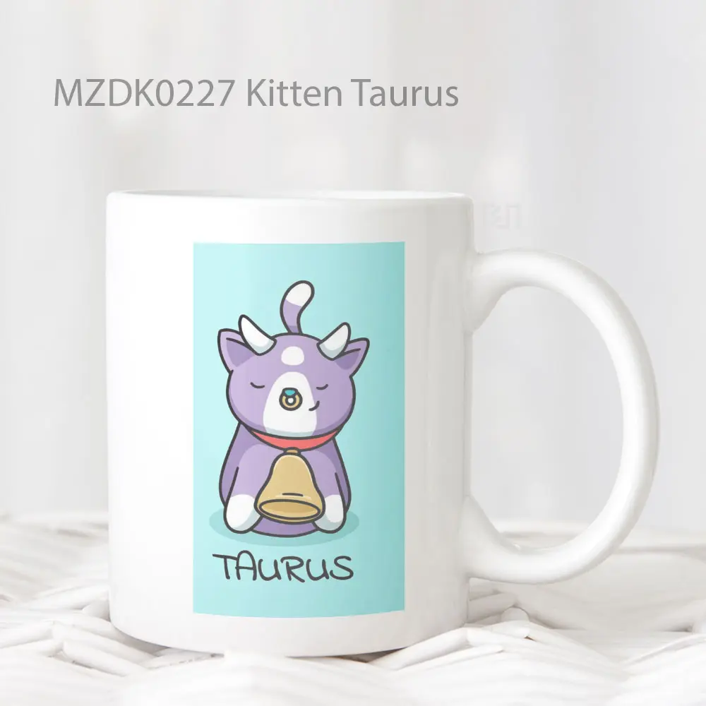 Kitten Taurus Zodiak Mug