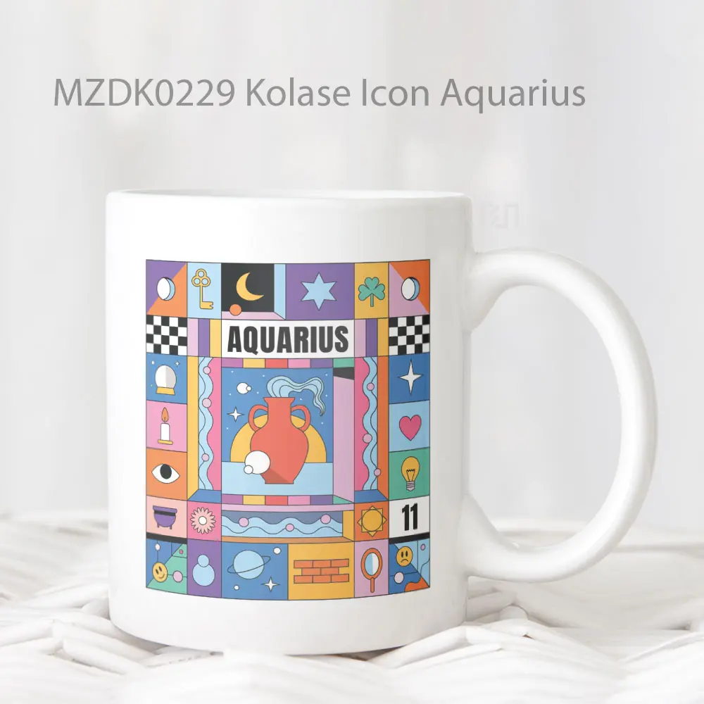 Kolase Icon Aquarius Zodiak Mug
