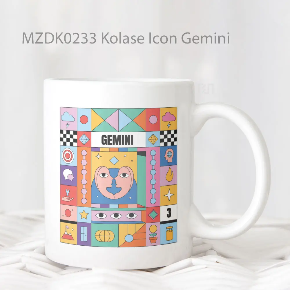 Kolase Icon Gemini Zodiak Mug