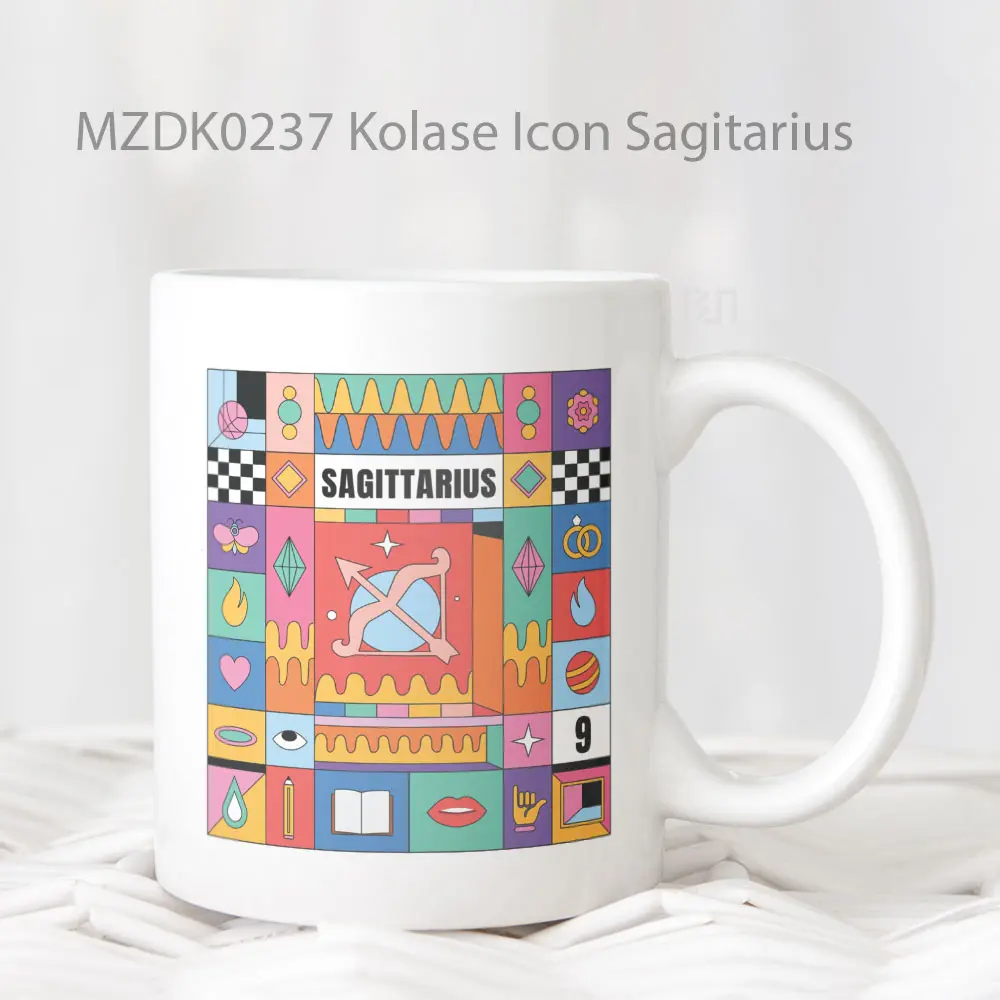 Kolase Icon Sagitarius Zodiak Mug