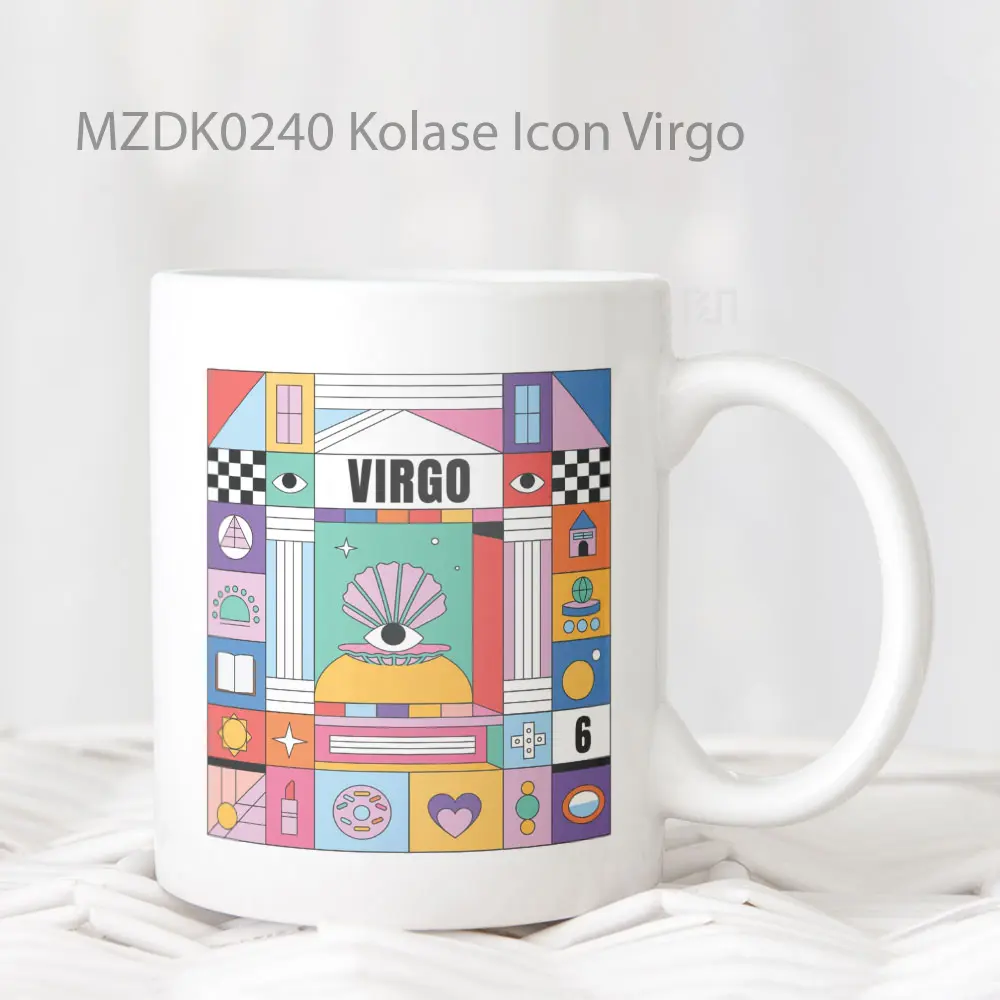 Kolase Icon Virgo Zodiak Mug