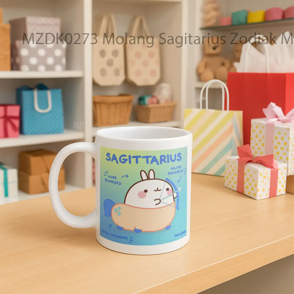 Molang Sagitarius Zodiak Mug - Sudut 2