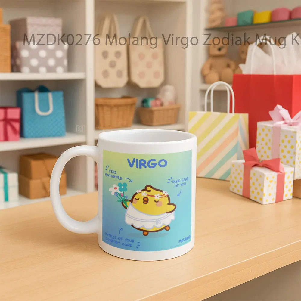 Molang Virgo Zodiak Mug - Sudut 2