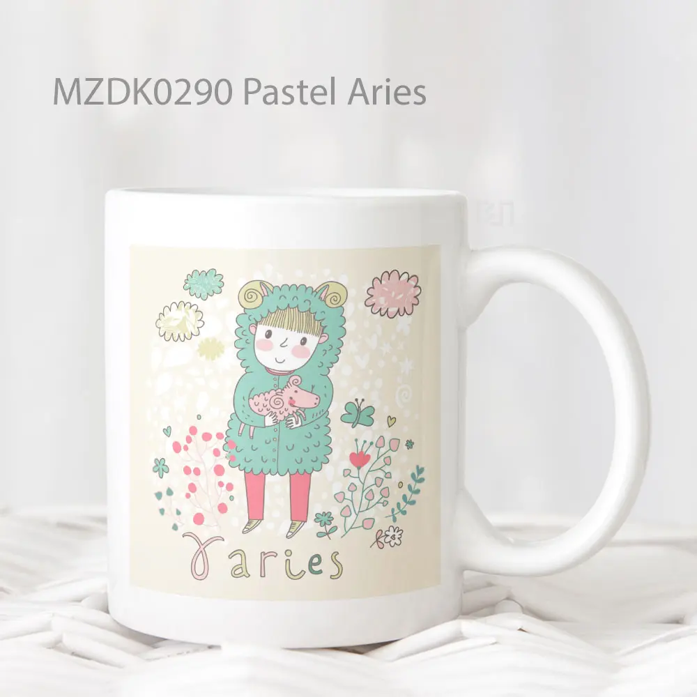 Pastel Aries Zodiak Mug