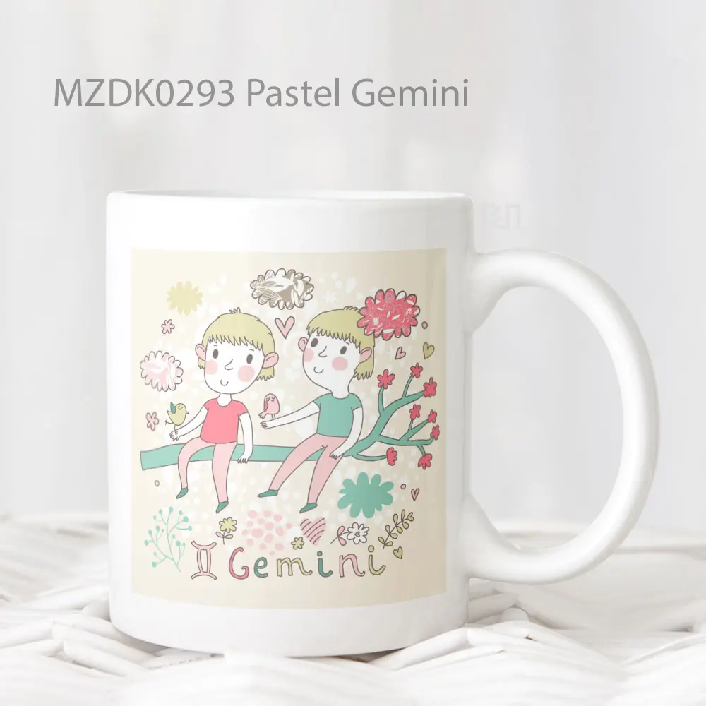 Pastel Gemini Zodiak Mug