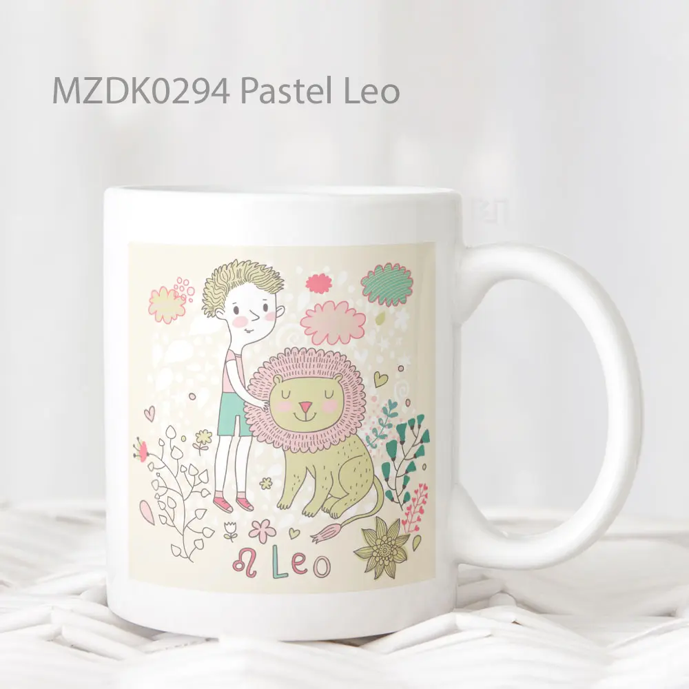 Pastel Leo Zodiak Mug