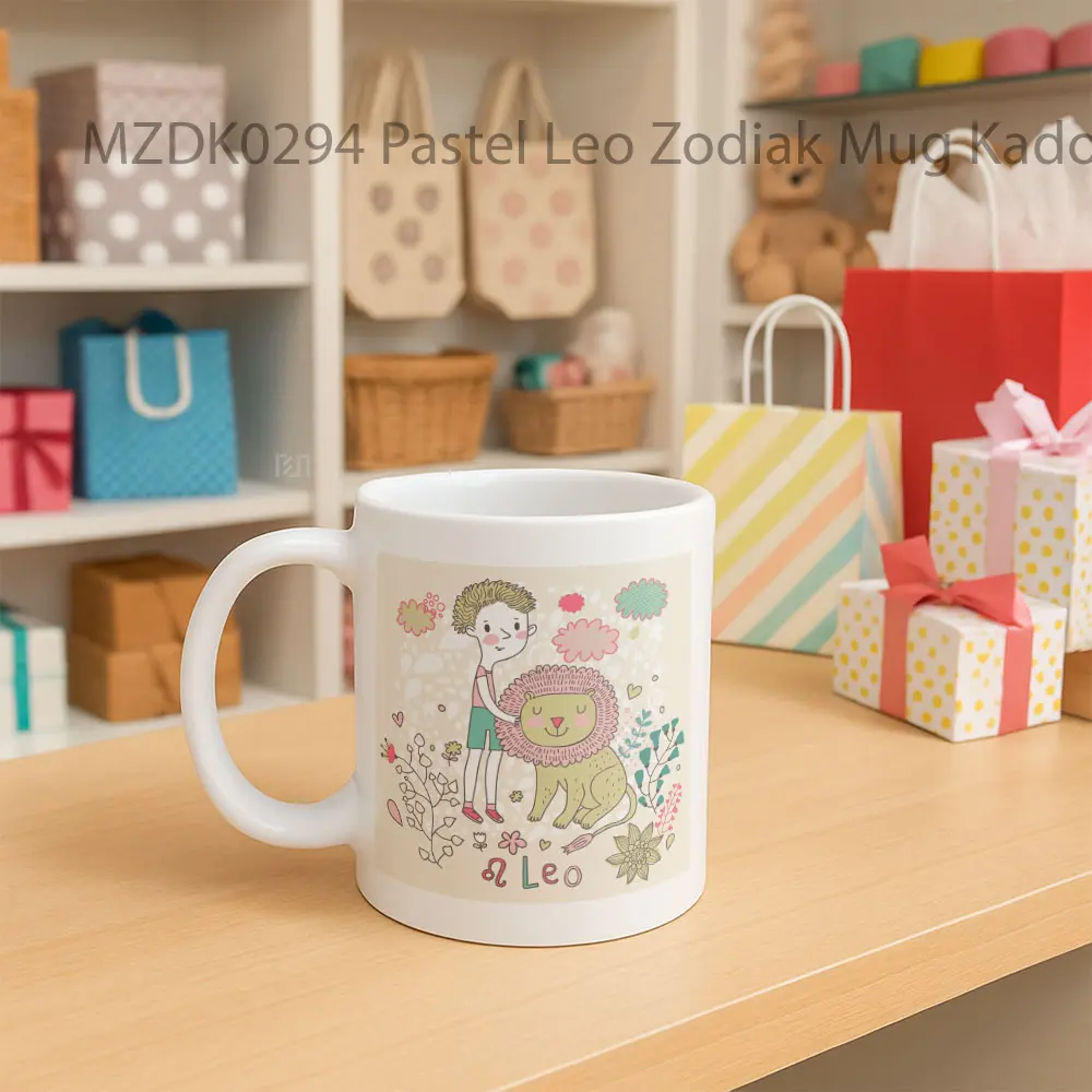 Pastel Leo Zodiak Mug - Sudut 2