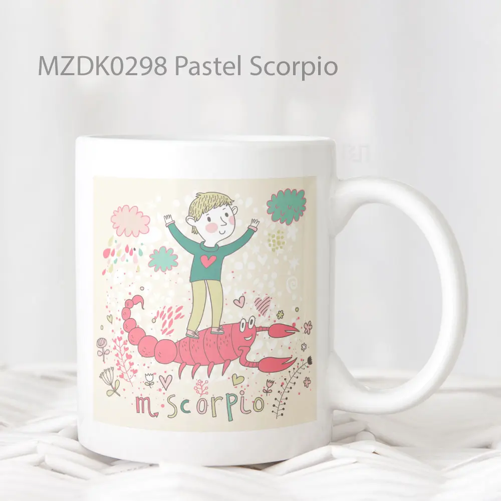 Pastel Scorpio Zodiak Mug
