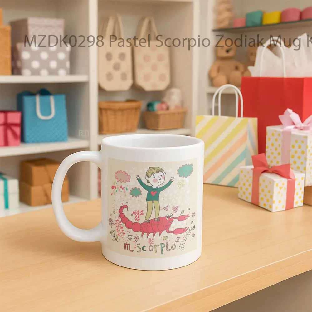 Pastel Scorpio Zodiak Mug - Sudut 2