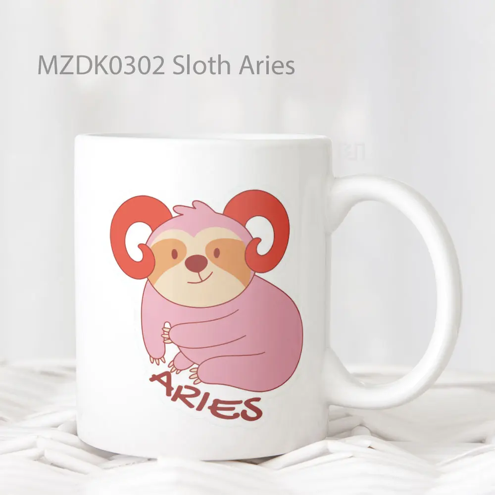 Sloth Aries Zodiak Mug