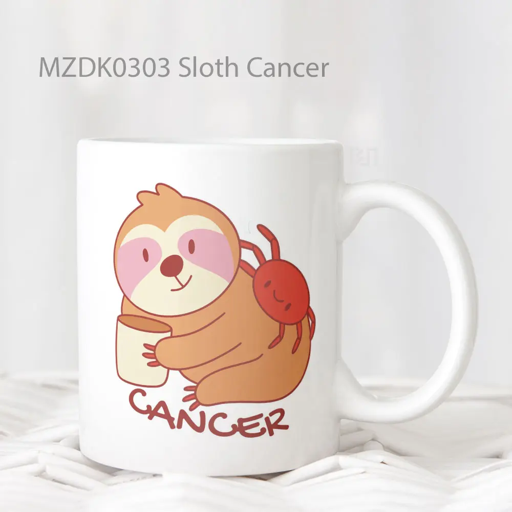 Sloth Cancer Zodiak Mug
