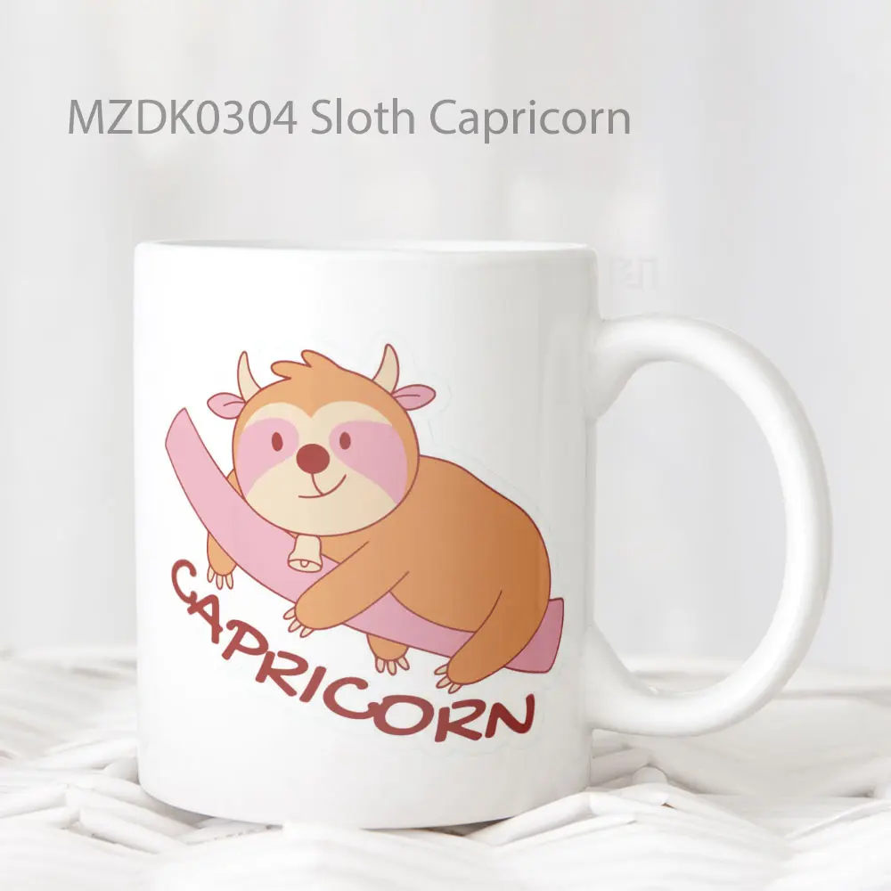 Sloth Capricorn Zodiak Mug