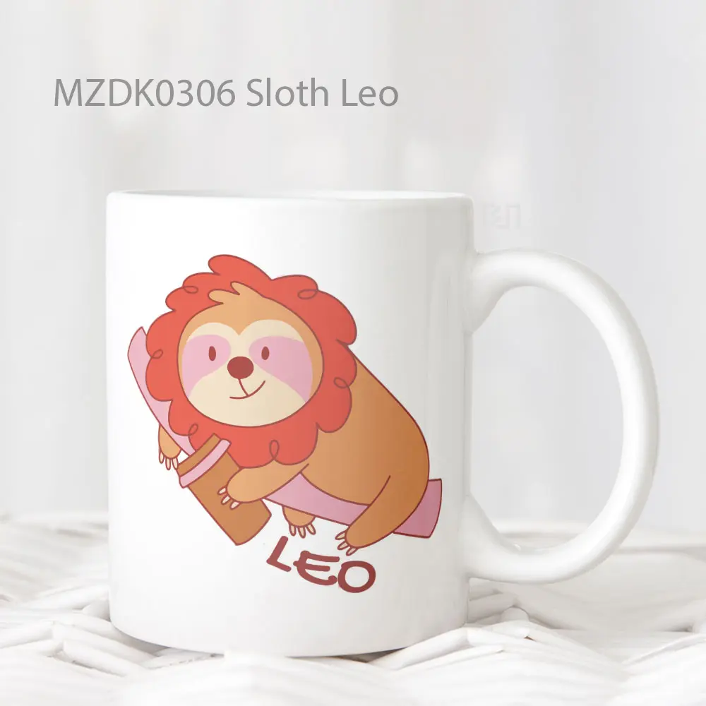 Sloth Leo Zodiak Mug