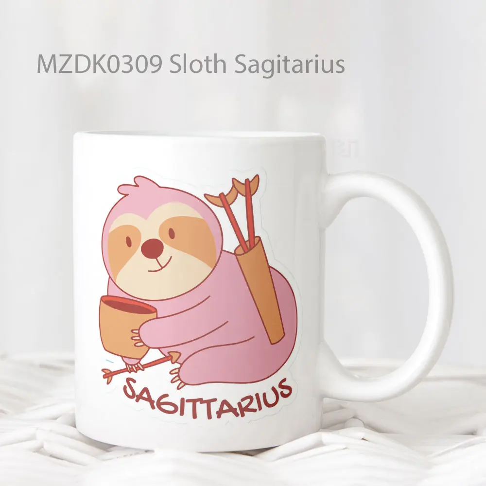 Sloth Sagitarius Zodiak Mug