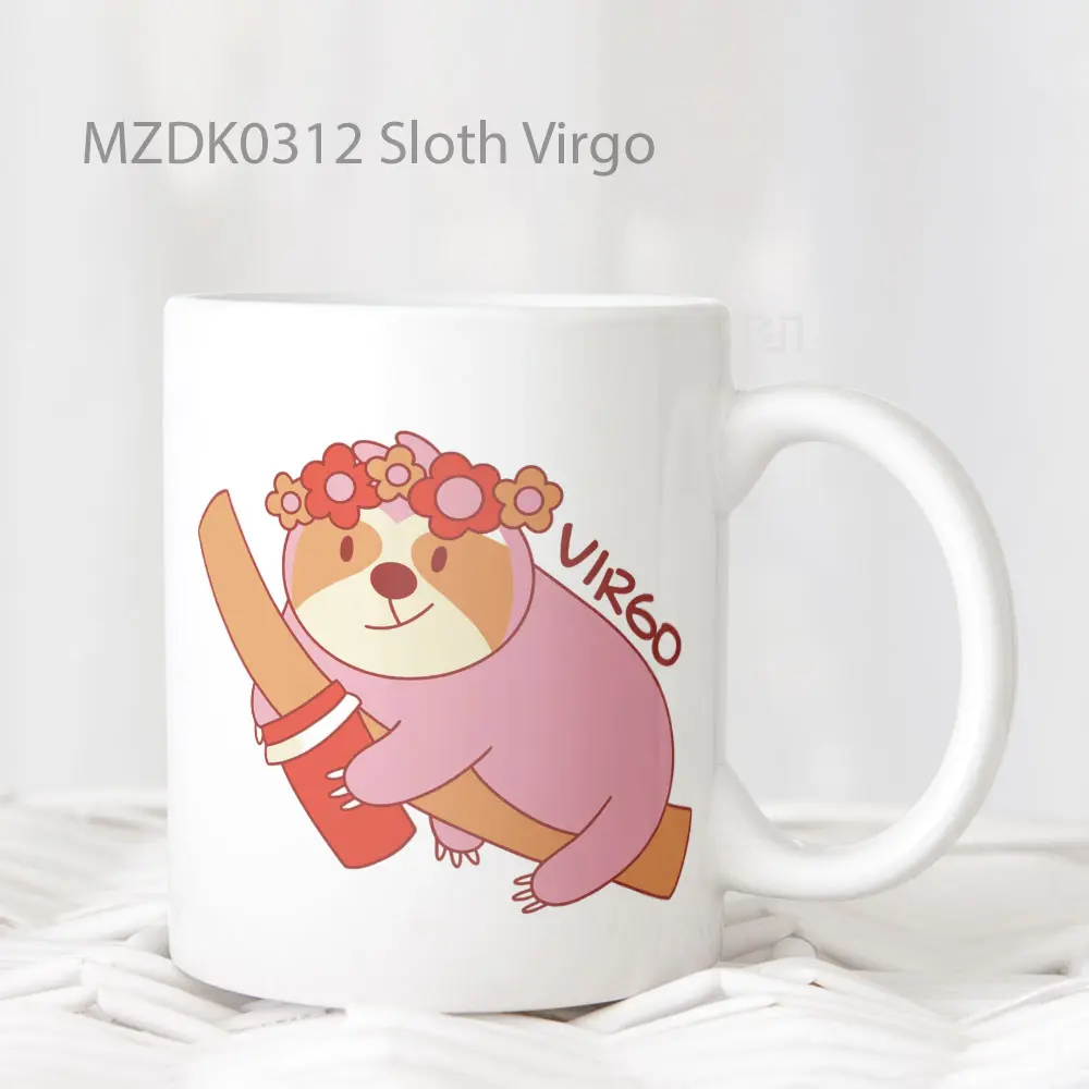 Sloth Virgo Zodiak Mug