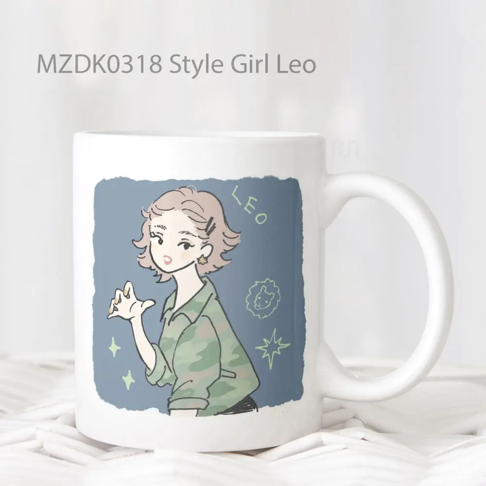 Mug Keramik Premium SNI - Style Girl Leo Zodiak Mug