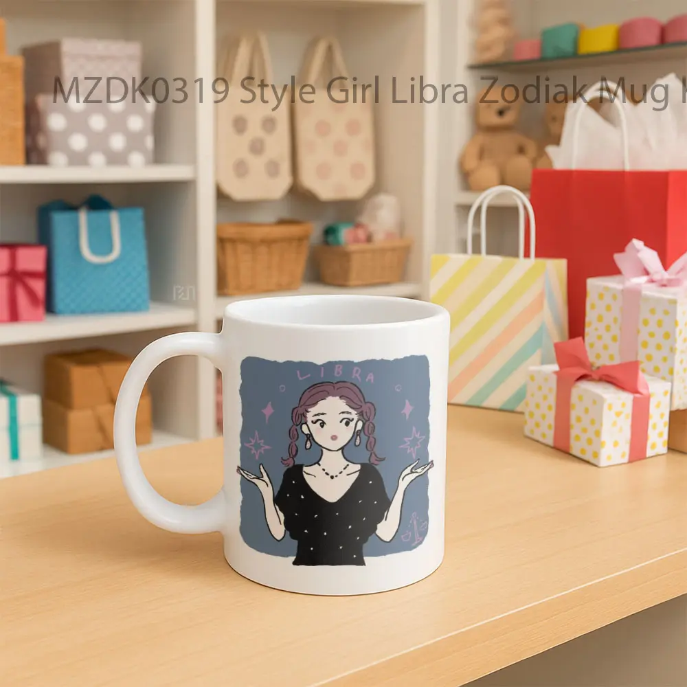 Style Girl Libra Zodiak Mug - Sudut 2