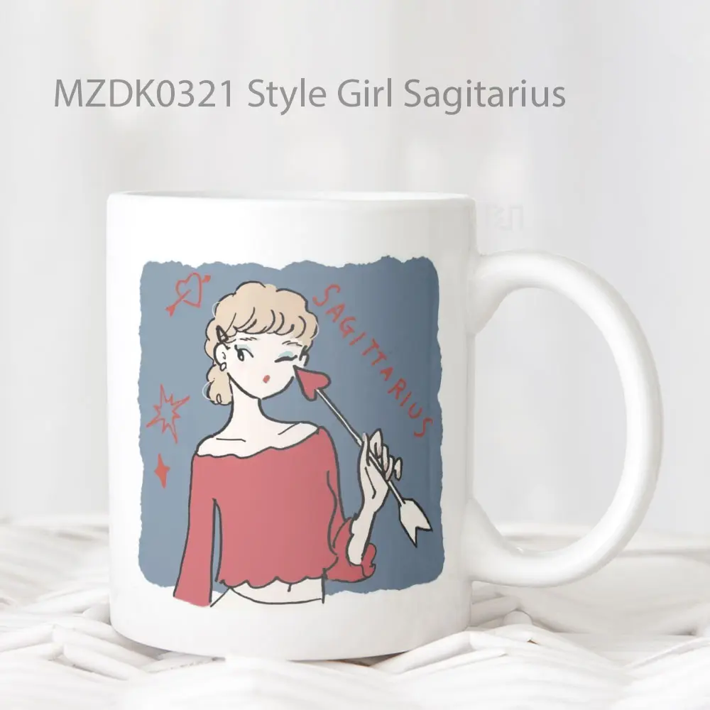 Mug Keramik Premium SNI - Style Girl Sagitarius Zodiak Mug