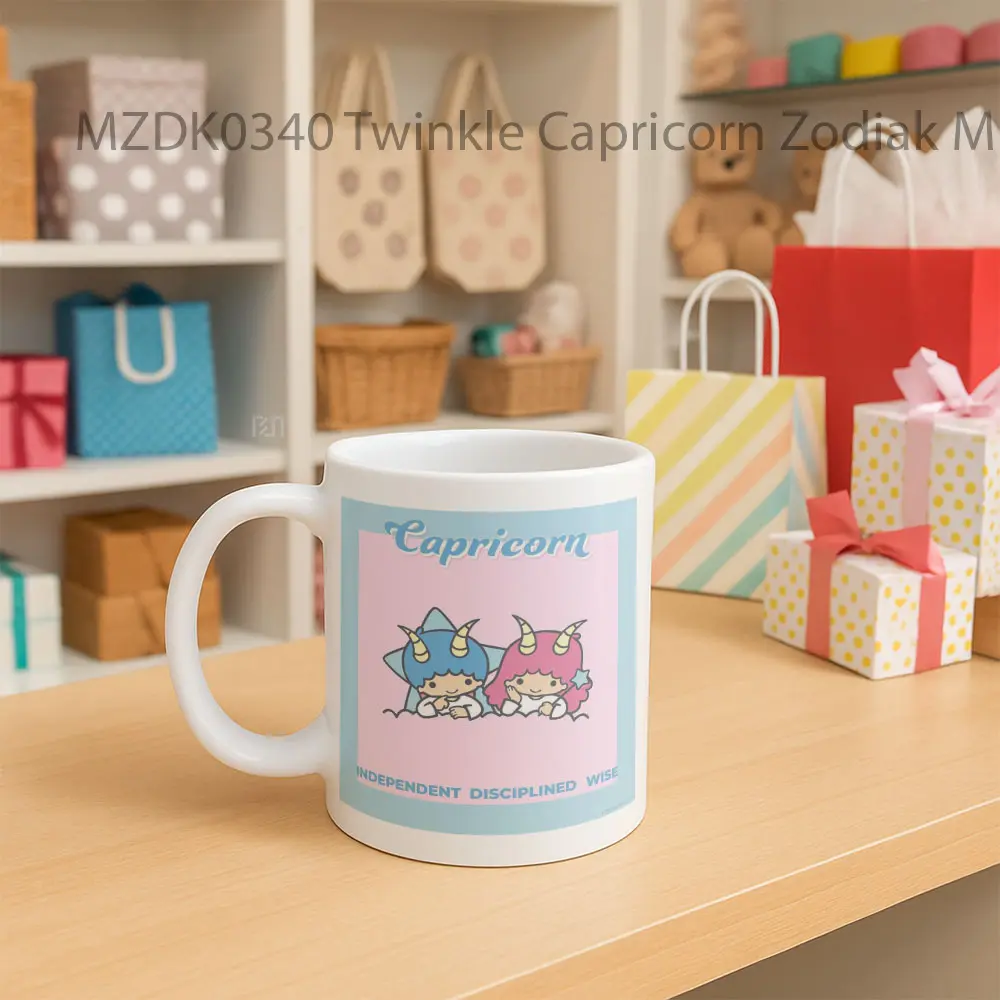 Twinkle Capricorn Zodiac Mug - Sudut 2