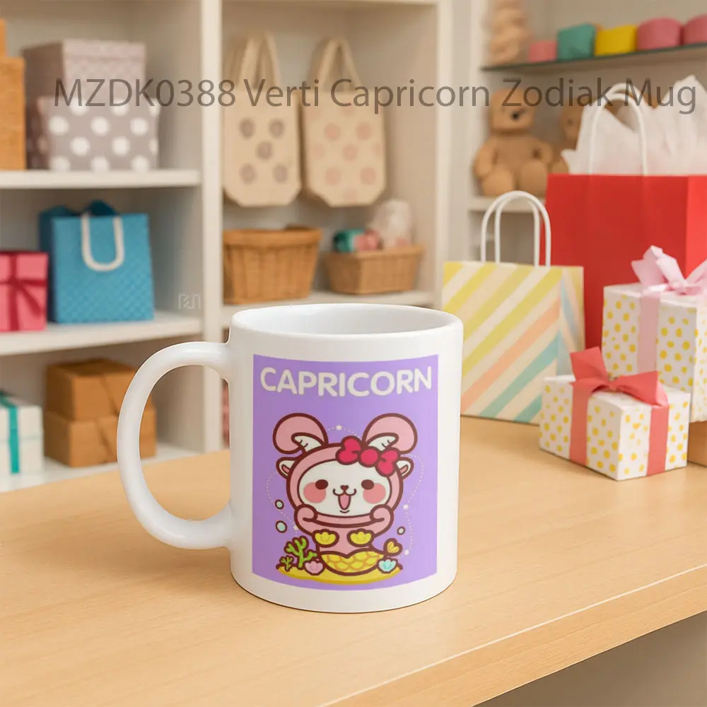 Verti Capricorn Bintang Zodiak Mug - Sudut 2