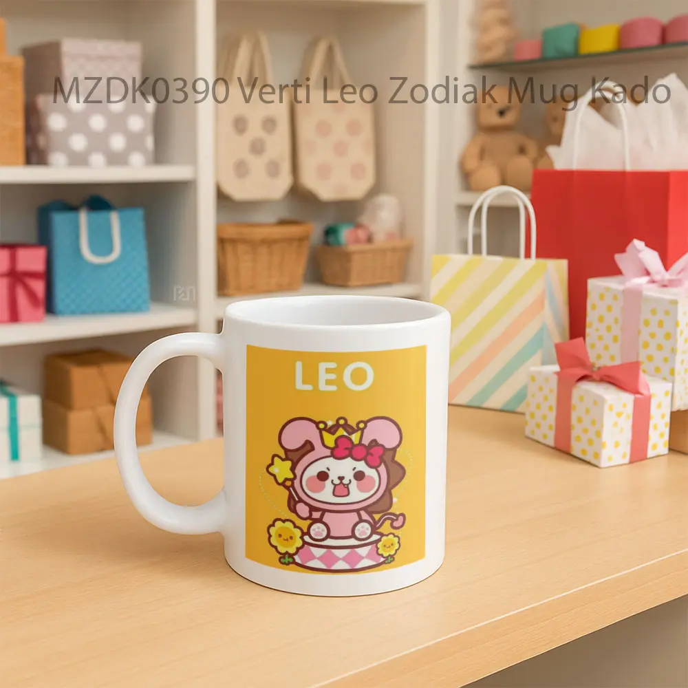 Verti Leo Bintang Zodiak Mug - Sudut 2
